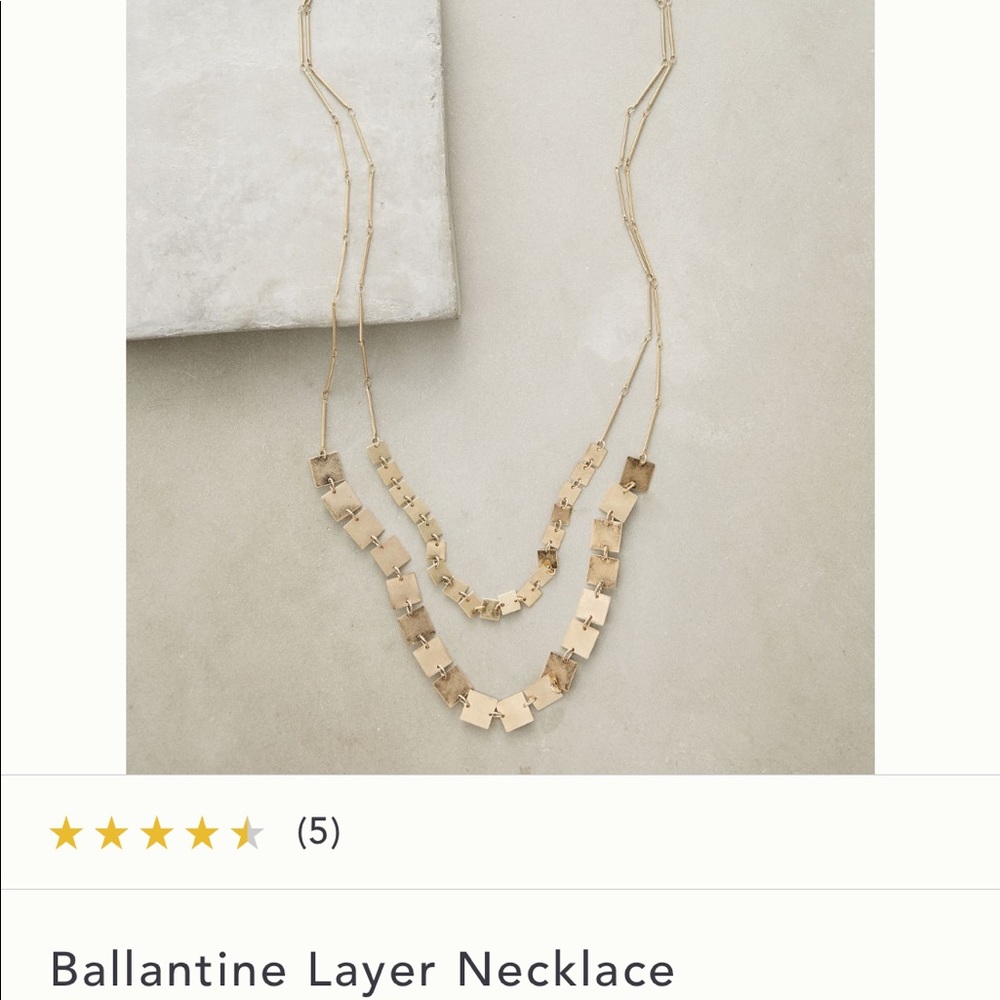 Anthropologie Ballantine double stranded necklace